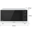 Panasonic NN-SN74PW 1250 Watt White Countertop Microwave Oven