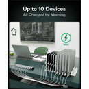 Plugable PS-10CC 10 Port USB-C 100W Charging Station Priority Charging Ports