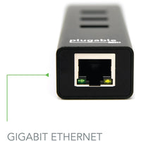 Plugable USB3-HUB3ME 3 Port USB Hub 3.0 Bus Powered Hub With Gigabit Ethernet