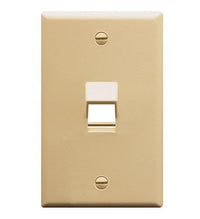ICC ICC-IC107DA1IV FACEPLATE- ANGLED- 1-GANG- 1-PORT- IVORY