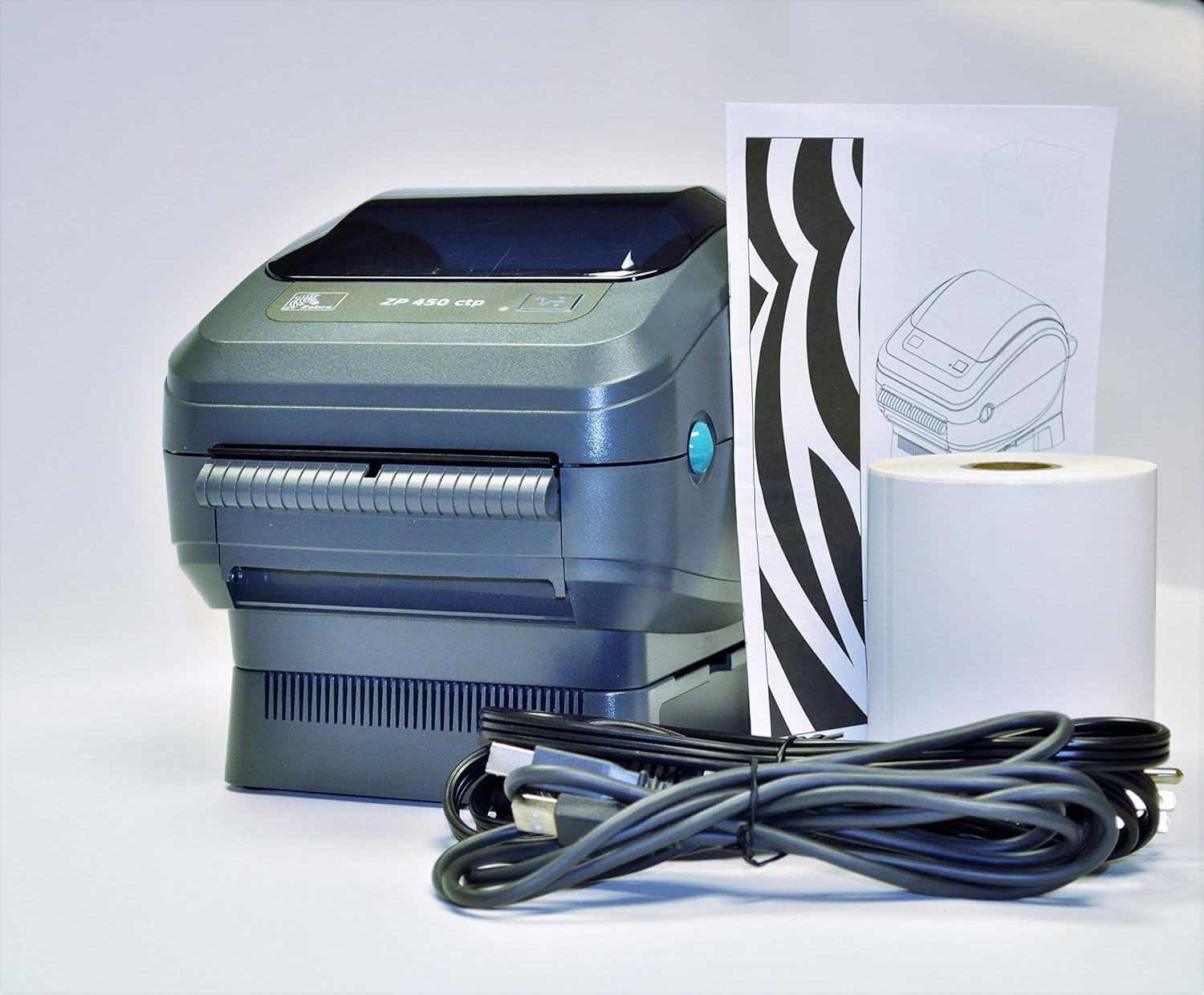 Zebra ZP450-0502-0004A ZP450 Direct Thermal Label Printer USB Serial Parallel