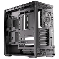 ANTEC FLUX REAR Mid-Tower ATX Desktop Case 5x Fans Back Connect Wood 360mm Black