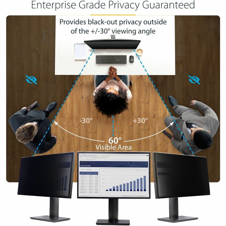 StarTech 238A-PRIVACY-SCREEN 23.8-inch 16:9 Computer Monitor Privacy Screen