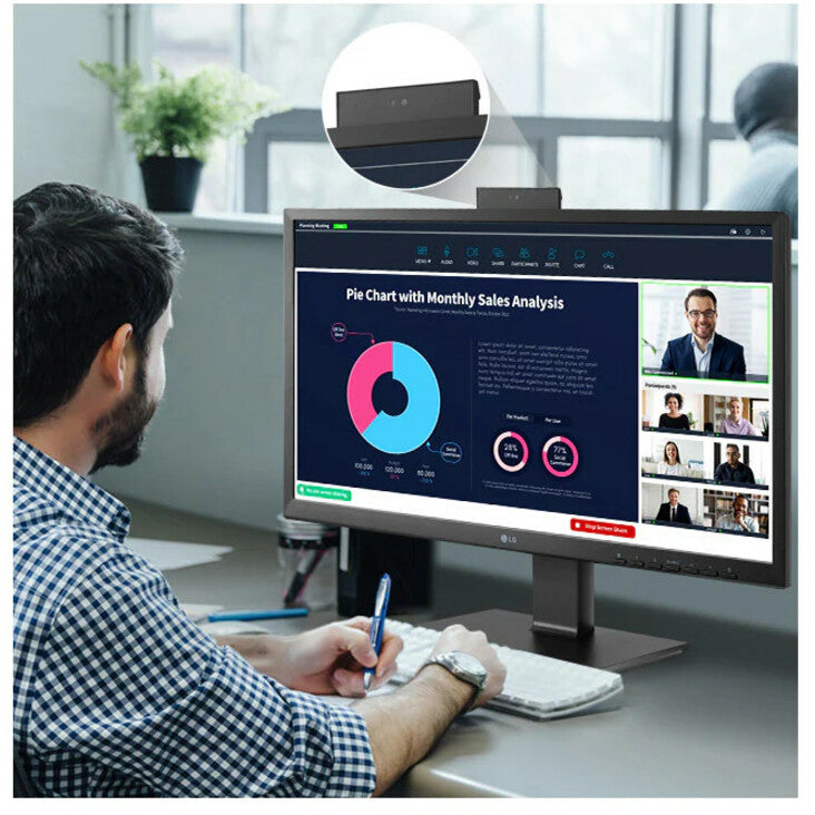 LG 24BP750C-B - LED monitor - 24" (23.8" viewable) - 1920 x 1080 Full HD (1080p)