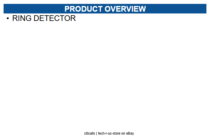 Algo 2507 RING DETECTOR