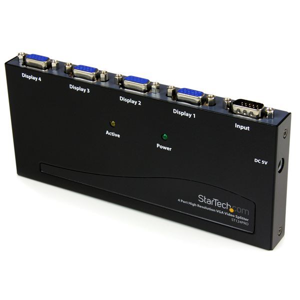 StarTech ST124PRO 4 Port High Res VGA Video Splitter