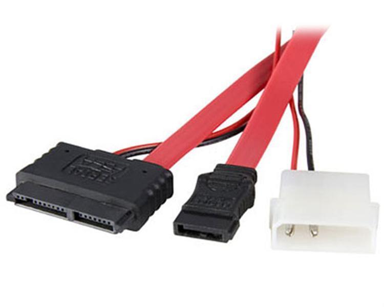 StarTech MCSATAF20 12in Micro SATA to SATA with LP4 Power Adapter Cable