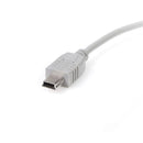 StarTech USB2HABM1 Mini USB 2.0 12" 1FT USB A TO MINI B USB 2.0 Gray SLIM Cable