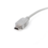 StarTech USB2HABM1 Mini USB 2.0 12" 1FT USB A TO MINI B USB 2.0 Gray SLIM Cable