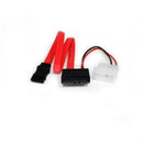 StarTech SLSATAF12 12in (1FT) Slimline SATA to SATA with LP4 Power Cable Adapter