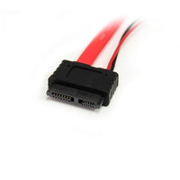 StarTech SLSATAF12 12in (1FT) Slimline SATA to SATA with LP4 Power Cable Adapter