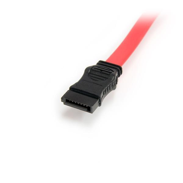 StarTech SLSATAF12 12in (1FT) Slimline SATA to SATA with LP4 Power Cable Adapter