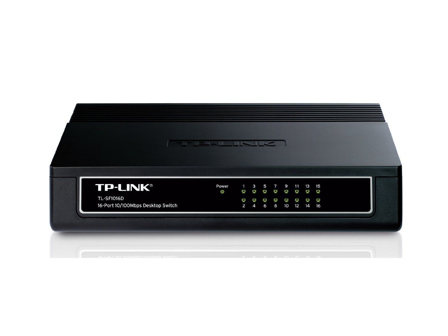 TP-Link TL-SF1016D 16-Port 10/100Mbps Desktop Green Switch 16 Ports RJ-45 200Mbp