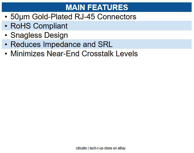 C2G 27140 1ft Cat6 Snagless Unshielded UTP Ethernet Network Patch Cable