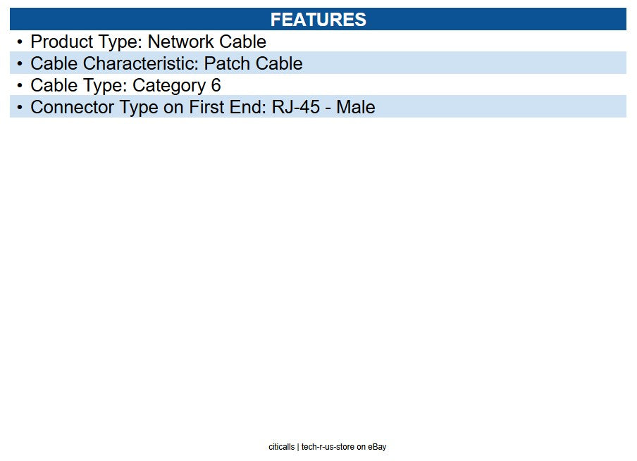 CablesToGo 27141 3ft Cat6 Ethernet Cable Snagless Unshielded (UTP) - Blue