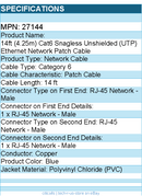 C2G 27144 14ft Cat6 Ethernet Cable - Snagless Unshielded (UTP) - Blue
