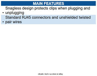 C2G 27155 25ft Cat6 Ethernet Cable Snagless Unshielded (UTP) - Black RJ-45 Male