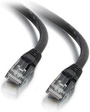 C2G 27155 25ft Cat6 Ethernet Cable Snagless Unshielded (UTP) - Black RJ-45 Male