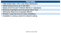 CablesToGo 27190 CAT6 Snagless Unshielded Ethernet Network Patch Cable, 1' (.3m)