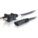 C2G 27398 6ft Power Cord - Non Polarized Power Cord - NEMA 1-15P to IEC320C7