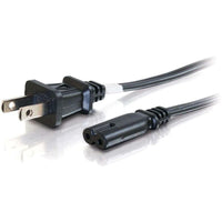 C2G 27398 6ft Power Cord - Non Polarized Power Cord - NEMA 1-15P to IEC320C7