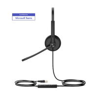 Yealink 1308014 UH34 Mono MS Teams USB Wired Business Headset Black