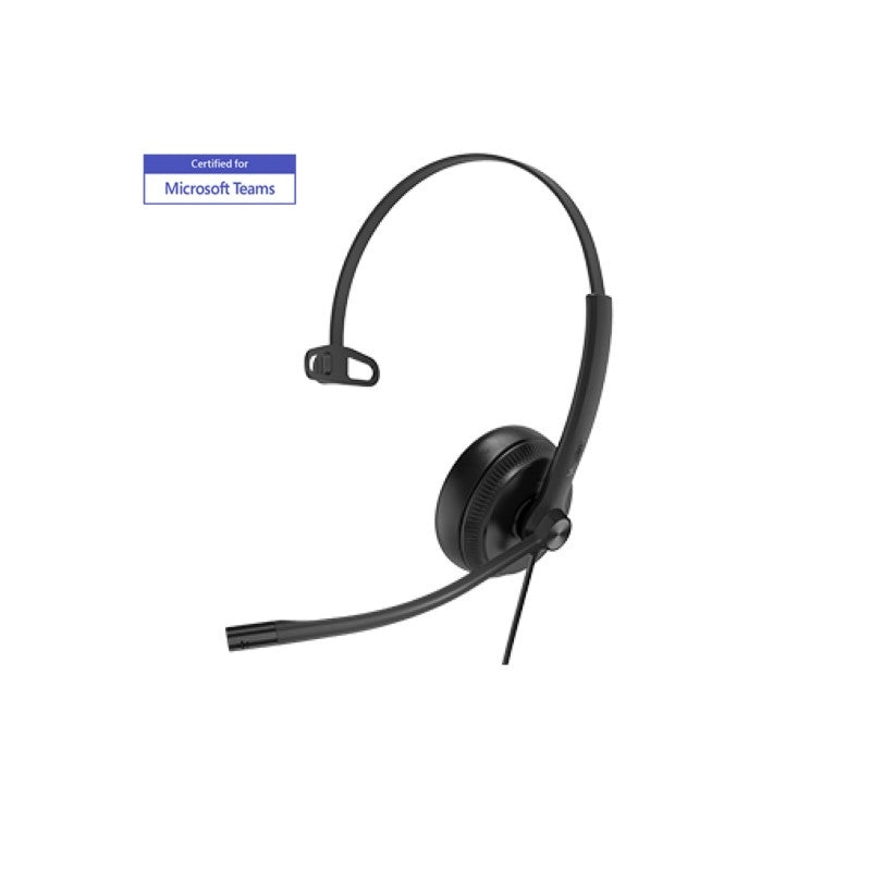 Yealink 1308014 UH34 Mono MS Teams USB Wired Business Headset Black