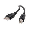 CablesToGo 28101 USB 2.0 A/B Cable, 3.3', (1m), Black
