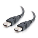 C2G 28106 2m USB Cable - USB 2.0 A to USB A - M/M - 6.56 ft - Black