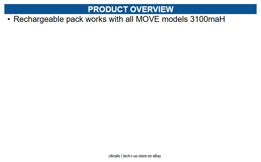 Ingenico 296298480 Recharge pack for any MOVE model 3100maH