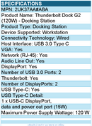 HPI 2UK37AA#ABA Thunderbolt Dock G2 (120W) - Docking Station - Wired
