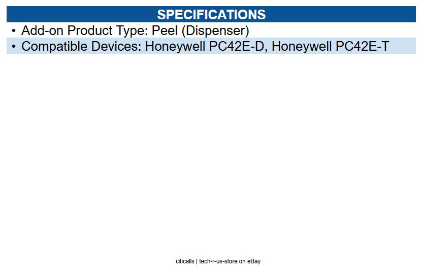 Honeywell 3012-6755-002 KIT, PEEL OFF, PC42E-T/PC42E-D