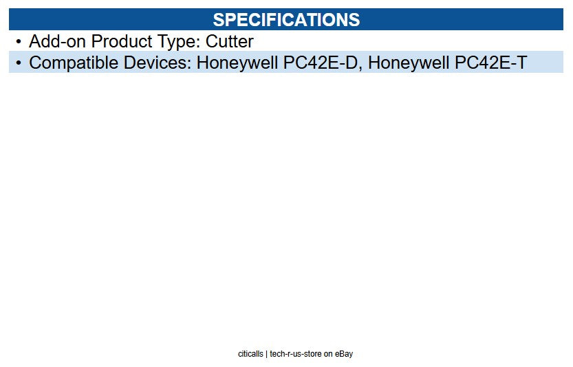 Honeywell 3012-6756-002 KIT, CUTTER, PC42E-T/PC42E-D