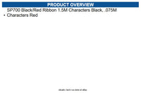 Star Micronics 30980721 Thermal Transfer Ribbon Black, Red - 150000 Characters