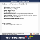 Wilson WeBoost 314422 Omni Plus Antenna Omni-Directional N-Type Outdoor Modem