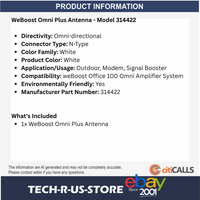 Wilson WeBoost 314422 Omni Plus Antenna Omni-Directional N-Type Outdoor Modem