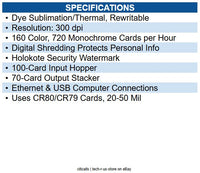 Code 3300-0021/2 Magicard 300, Dual Sided Printer Usb Connection 100 Card Feeder