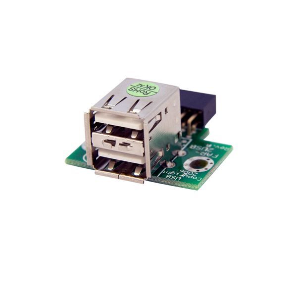 StarTech USBMBADAPT2 2 PORT USB Connected Direct to Motherboard Header Adapter