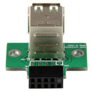 StarTech USBMBADAPT2 2 PORT USB Connected Direct to Motherboard Header Adapter