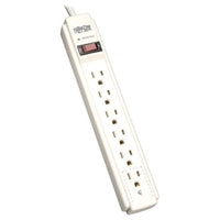 Tripp Lite TLP604 6-Outlet Surge Suppressor 120V 720J Gray w 4FT Cord 790 Joules