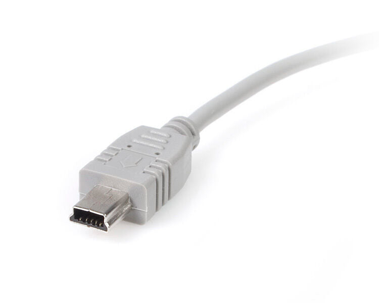 Startech USB2HABM10 10 FT Slim Cable USB 2.0 4Pin A to 5Pin Mini B Gray 3 Meters