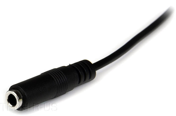 StarTech MU1MMFS 1m Slim 3.5mm Stereo Extension Audio Cable M/F iPhone CellPhone