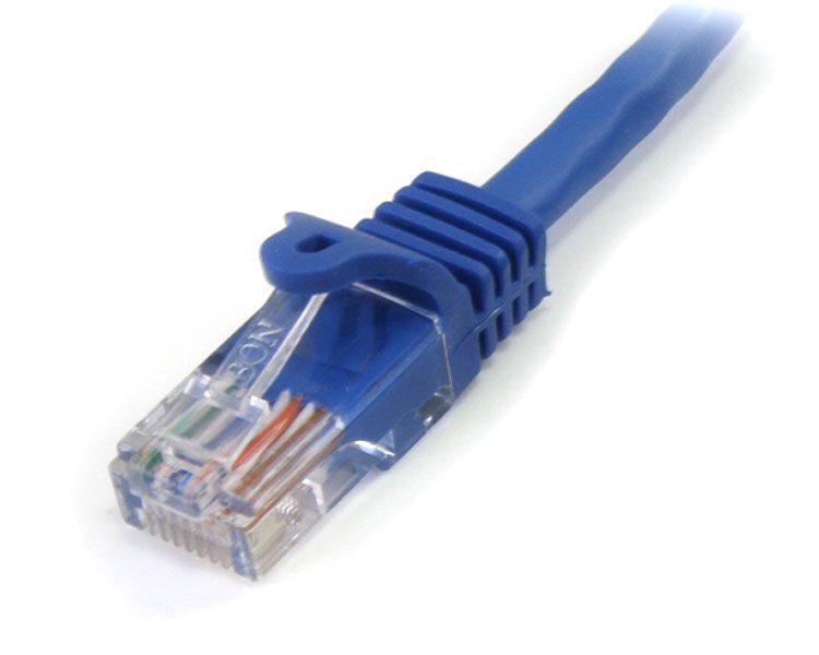 StarTech RJ45PATCH1 1FT (12") Cat6/5 Blue Snagless RJ45 UTP Cat 5e Patch Cable