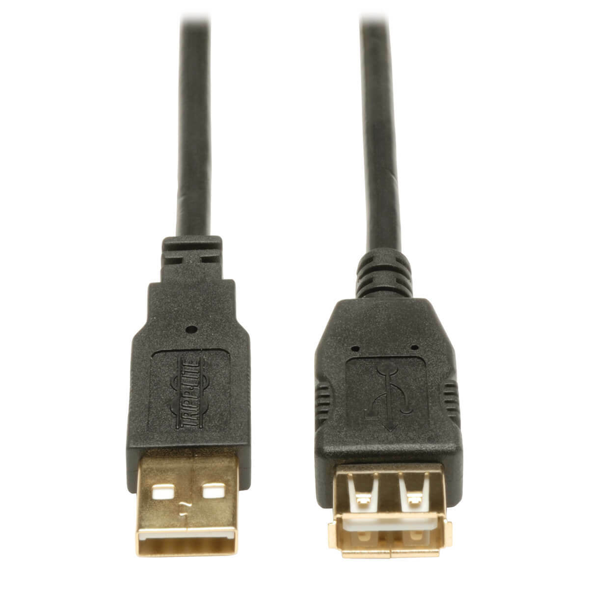 Tripp Lite U024-010 10FT High Speed USB A-B 2.0 Male Female Extension Cable BLK