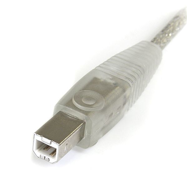 StarTech USB2HAB6T 6 ft Transparent USB A to USB B 2.0 Printer Scanner Ext HDD