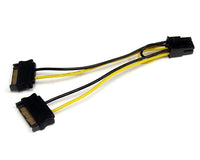 StarTech SATPCIEXADAP 6in SATA Power to 6 Pin PCI Express Video Card Power Cable