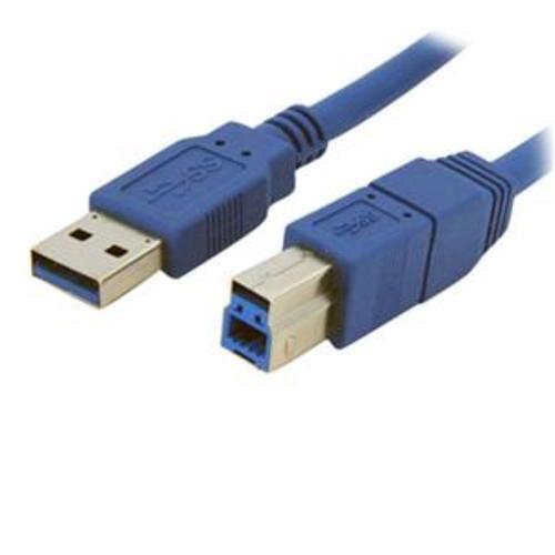 StarTech USB3SAB3 3 ft SuperSpeed USB 3.0 Blue Cable A to B M/M Type A Male