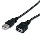 StarTech USBEXTAA3BK 3 ft (36")Black USB 2.0 Extension Cable A to A - M/F - RoHS