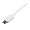 StarTech USBPAUB50CMW 0.5m White Micro USB Cable A to B Sync Charge Android Cell