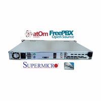 Asterisk Supermicro FreePBX C512-41 1U Rack VoIP PBX Expandable 1G 250G Basic